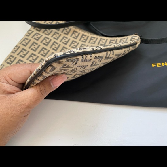 SOLD Fendi Brown Zucchino Canvas Mini Crossbody - Picture 3 of 13